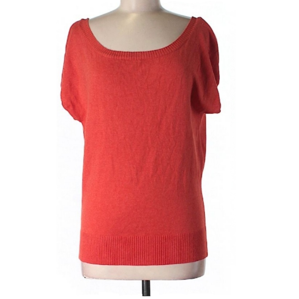 Orange Knit Top